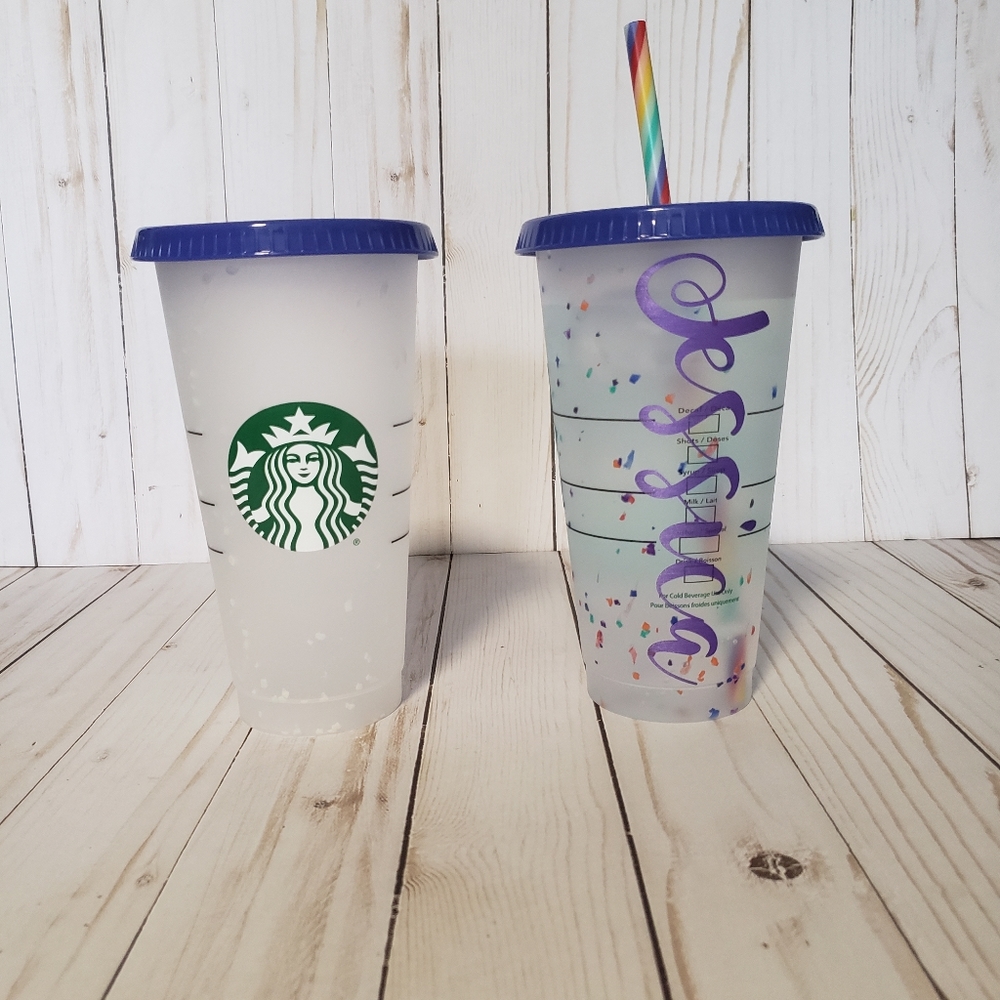 Starbucks Color Changing Confetti Cups